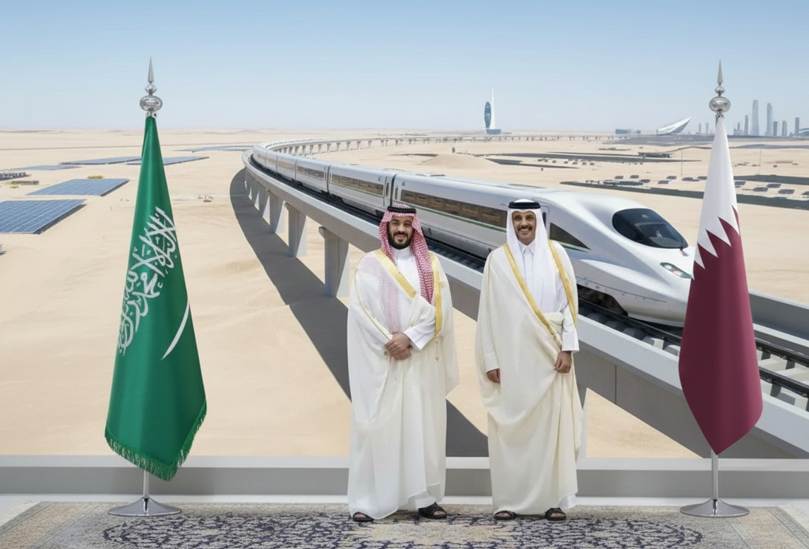 ซาอุ–กาตาร์ เซ็นสร้างรถไฟความเร็วสูงเชื่อมสองชาติ